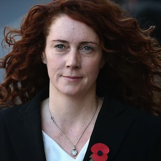 Former News International chief executive Rebekah Brooks arrives at the Old Bailey for the phone-hacking conspiracy trial on October 30, 2013 in London, England. Downing Street's former director of communications and News Of The World editor Andy Coulson and the former News International chief executive Rebekah Brooks, along with six others, face a series of charges linked to phone hacking celebrities and those in the news at the now-defunct newspaper. 