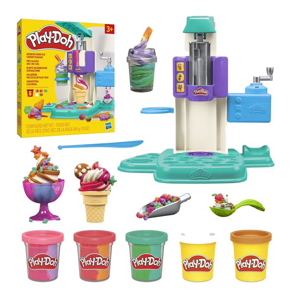 Play-Doh Rainbow Swirl Ice Cream Playset