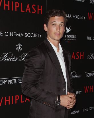 NEW YORK, NY - SEPTEMBER 29: Actor Miles Teller attends The Cinema Society & Brooks Brothers screening of Sony Pictures Classics' 