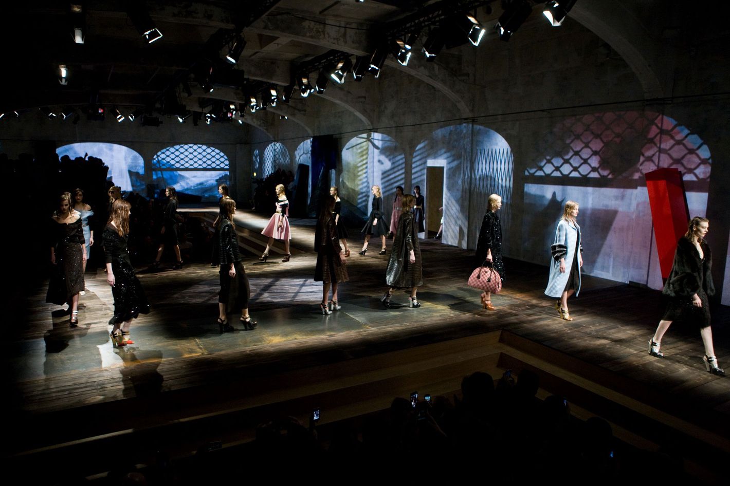 Cats and Ceiling Fans Took Over Prada’s Mysterious Show