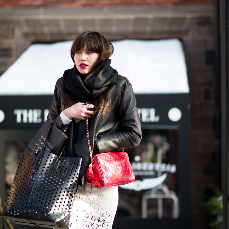 NYFW Street Style, Day 1: Springy Pastels, Big Coats, and Bare Ankles