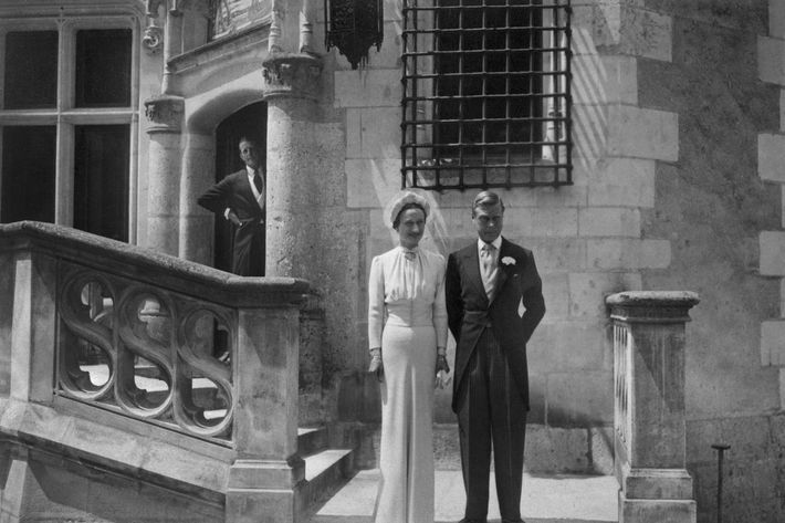 Wallis Simpson and Prince Edward at their wedding.