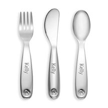 Munchkin Personalized Polish Stainless Steel Utensil Set