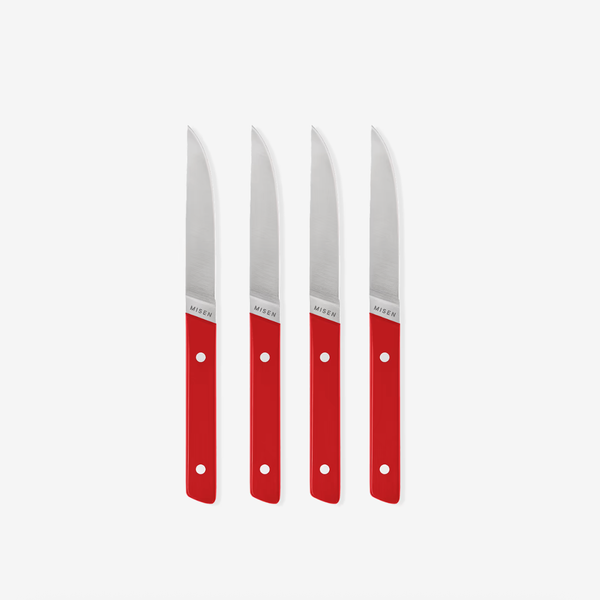 Misen 4-Piece Straight-Edge Steak Knives