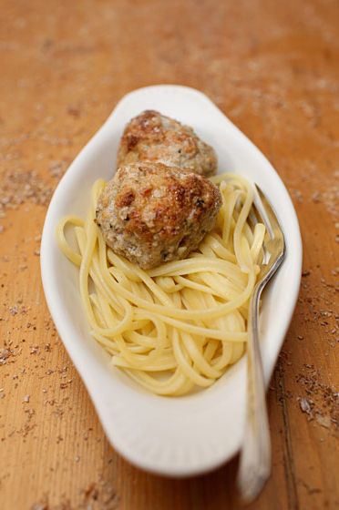 Featured on the kids menu, a choice of 2 balls, sauce and a side.