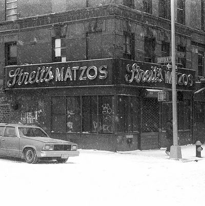 The storefront at the corner of Rivington and Suffolk, circa 1993.