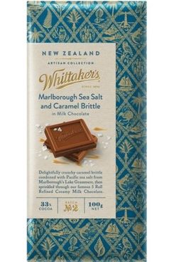 Whittaker's Sea Salt Caramel Milk Chocolate Block 100g