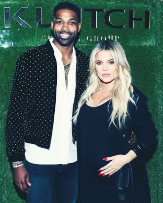 Tristan Thompson and Khloe Kardashian.