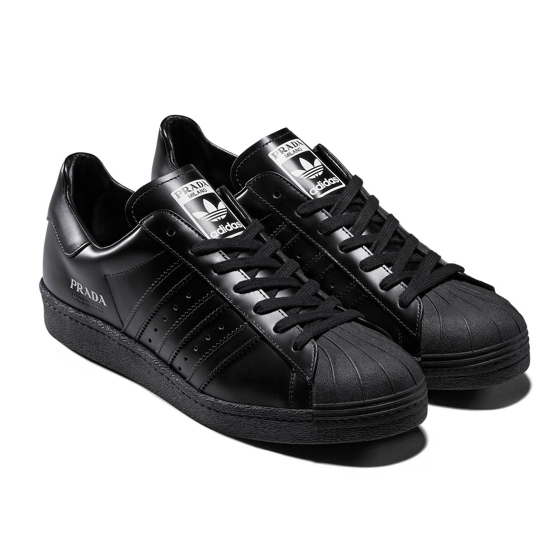 prada adidas superstar black