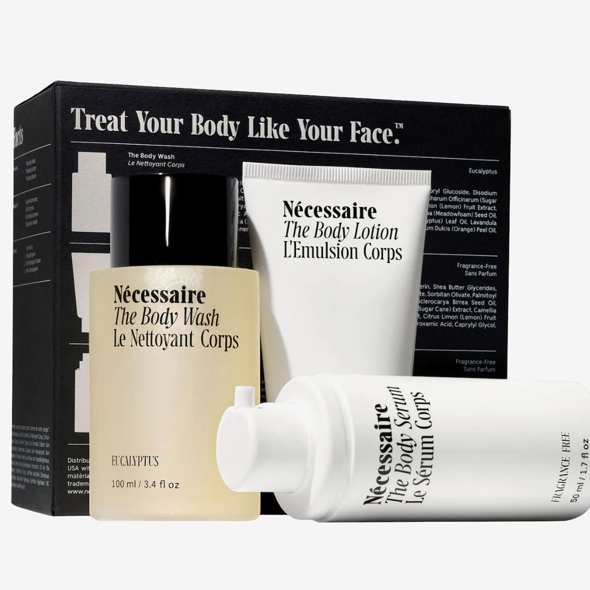 Nécessaire The Body Essentials Trial + Travel Set