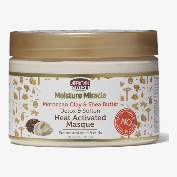 African Pride Moisture Miracle Moroccan Clay & Shea Butter Heat Activated Masque