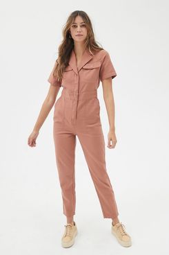 BDG Lizzy Short-Sleeved Coverall Jumpsuit