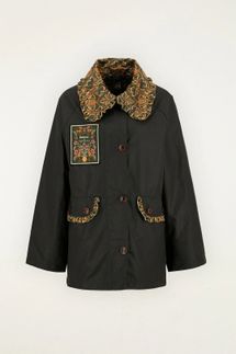 Barbour x Farm Rio Maria-Clara Waxed Jacket