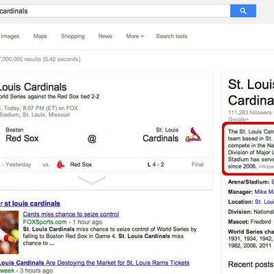 According to Google, the St. Louis Cardinals Are a 'Gay Butt Sex Team