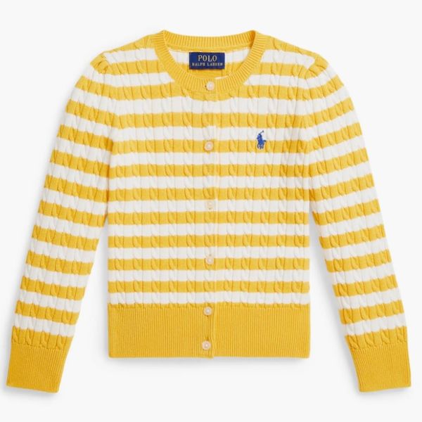 Polo Ralph Lauren Kids' Stripe Cable Stitch Cardigan