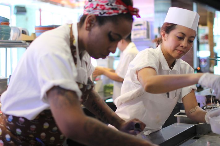 Mission Chinese executive chef Angela Dimayuga, and Mission Cantina chef Alison Rivera.