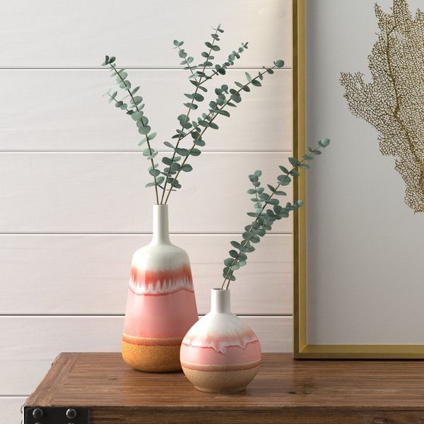 Stone & Beam Modern Ceramic Flower Vase
