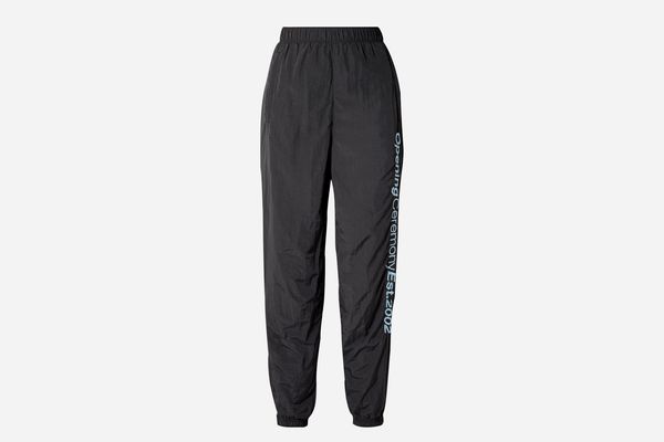 Opening Ceremony Embroidered Crinkled-Shell Track Pants