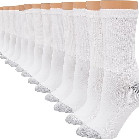 Hanes Women's Value Crew Soft Moisture-Wicking Socks