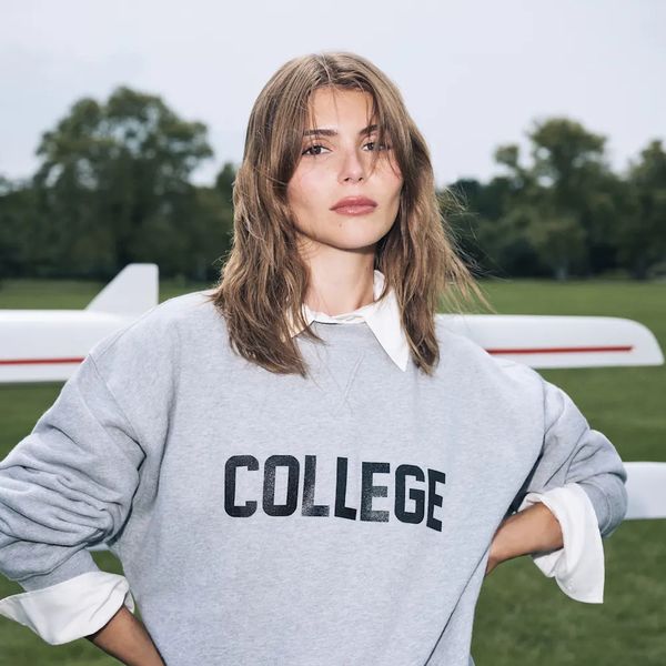 Reformation Drew Vintage Oversized Crewneck Sweatshirt