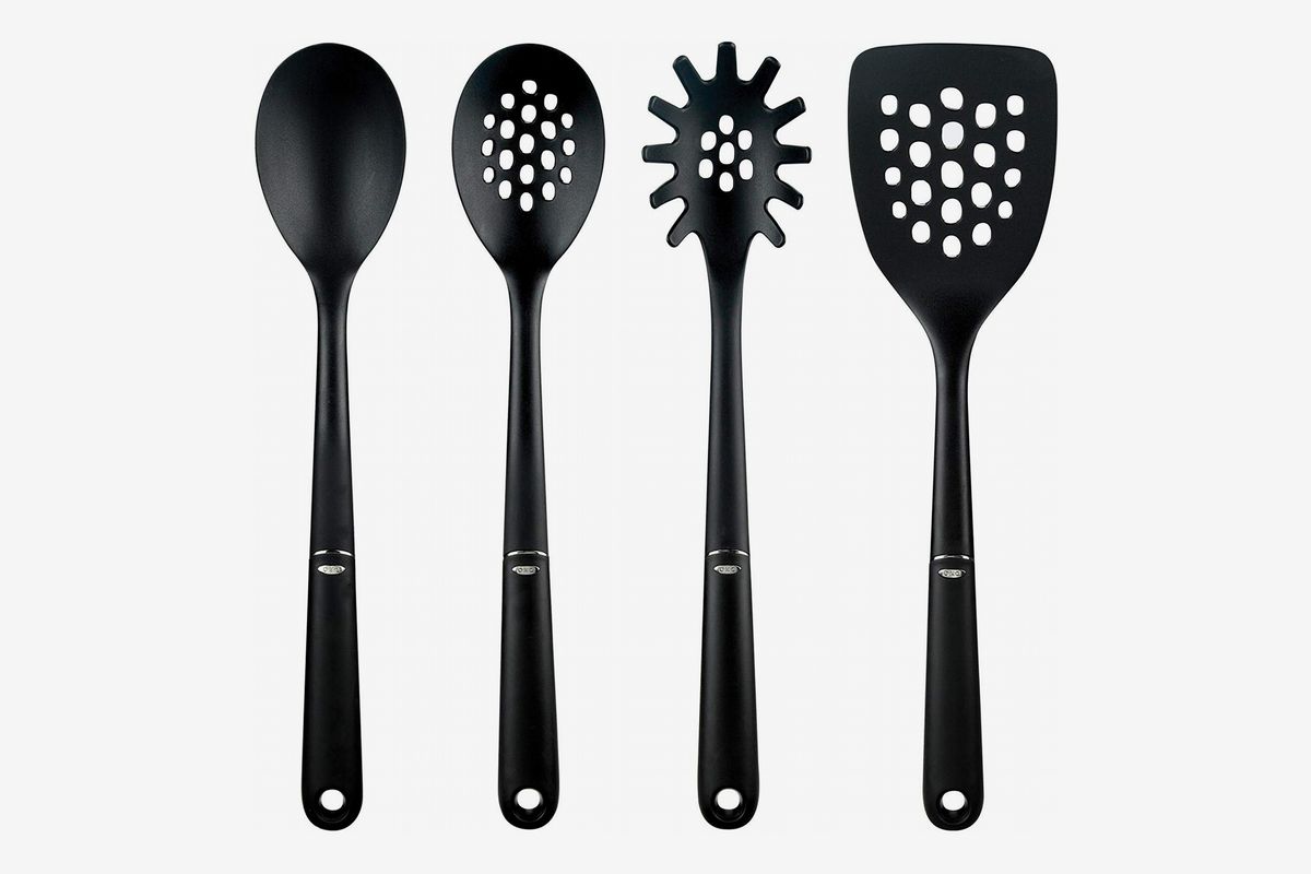 Skimmer Kyraton Stainless Steel Cooking Utensil Sets 12 Pieces Potato Masher Spatulas ect. Gold Handle Kitchen Utensil Set Kitchen Tool Set Include Cooking Spoon Ladle 12pcs 
