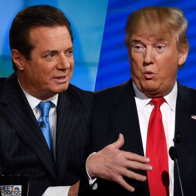 Paul Manafort and Donald Trump