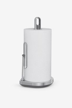 Stainless Steel Paper Towel Holder - Paper Towel Stand with  Spray Bottle, Modern Free Standing Paper Towel Holder Weighted for Home  Kitchen