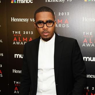 Rapper Nas attends the Producer's post party during the 2013 NCLR ALMA Awards on September 27, 2013 in Pasadena, California.