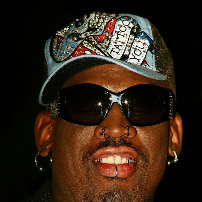 Dennis Rodman attends the Battle of the Codes poker game held at Star City March 20, 2008 in Sydney, Australia.