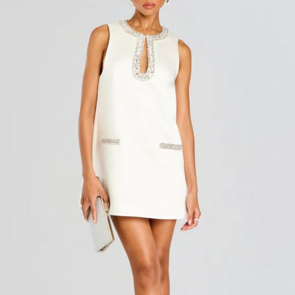 Retrofête Nelly Embellished Dress