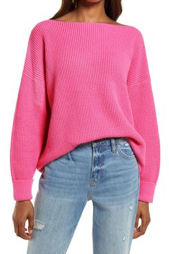 French Connection Millie Mozart Waffle Knit Sweater