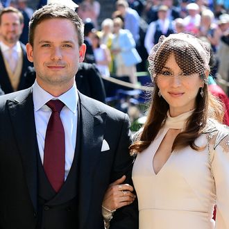 Suits' Cast Members Patrick J Adams and Sarah Raffety Arrive At Royal  Wedding
