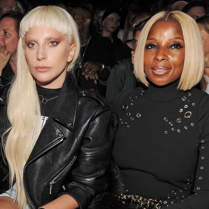 Steven Klein, Lady Gaga, and Mary J. Blige.