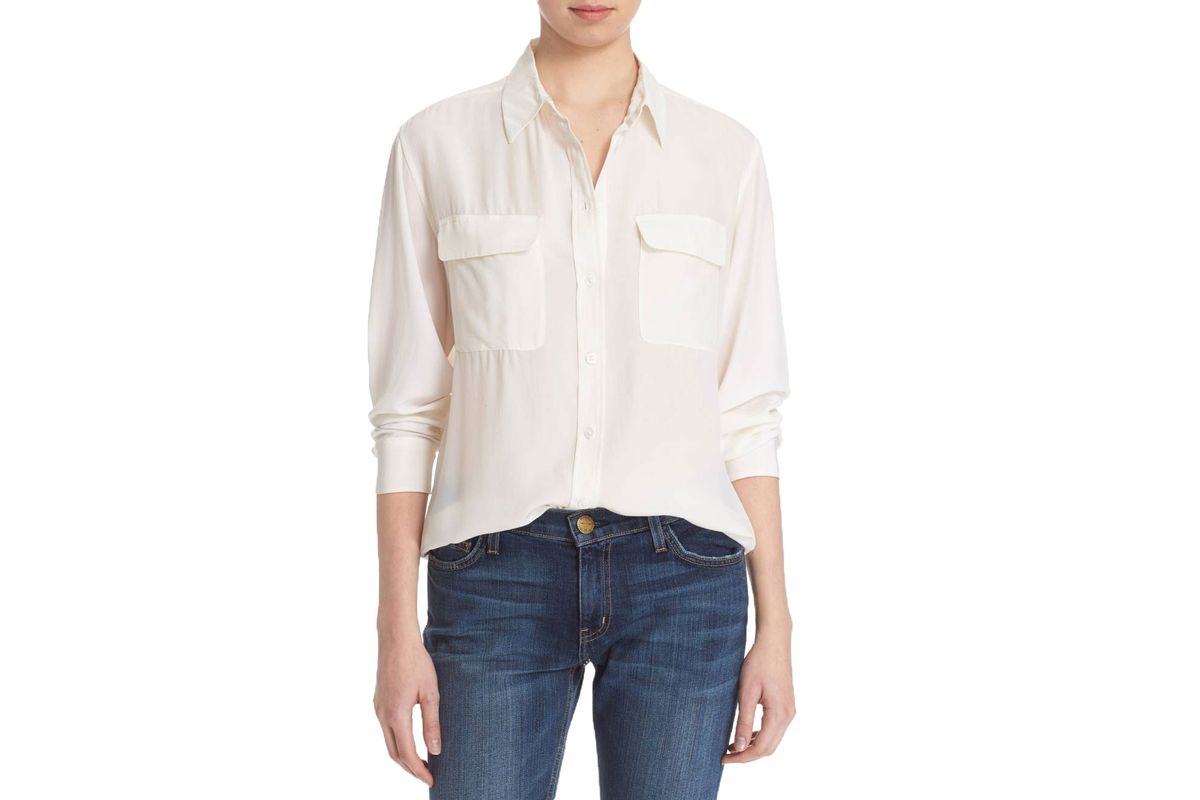 women's white oxford button down collar shirts