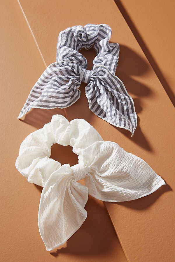 Handmade Halloween Cotton Scrunchies Hair Ties Holders ~ 5 Styles to Choose From 