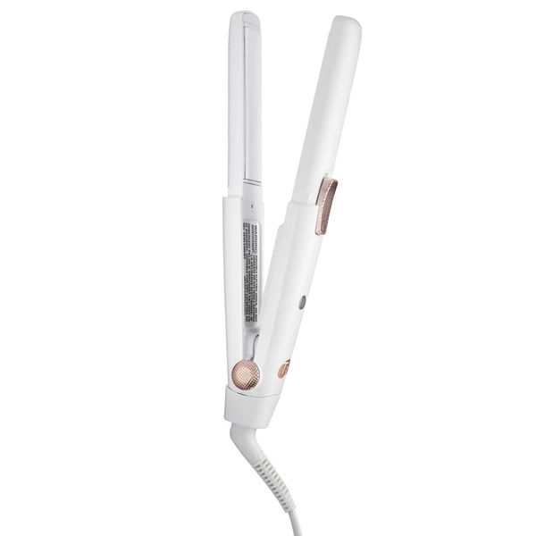 T3 SinglePass Compact Travel Styling Straightener with Cap (White and Rose Gold)