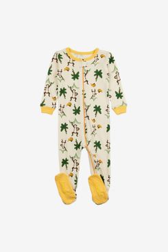 Leveret Beige Monkey Footed Sleeper Pajama