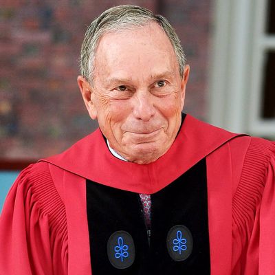 Former New York City Mayor Michael R. Bloomberg receives an Honorary Doctor of Laws Degree at the Harvard University 363rd Commencement Exercises Ceremony on May 29, 2014 in Cambridge, Massachusetts. 