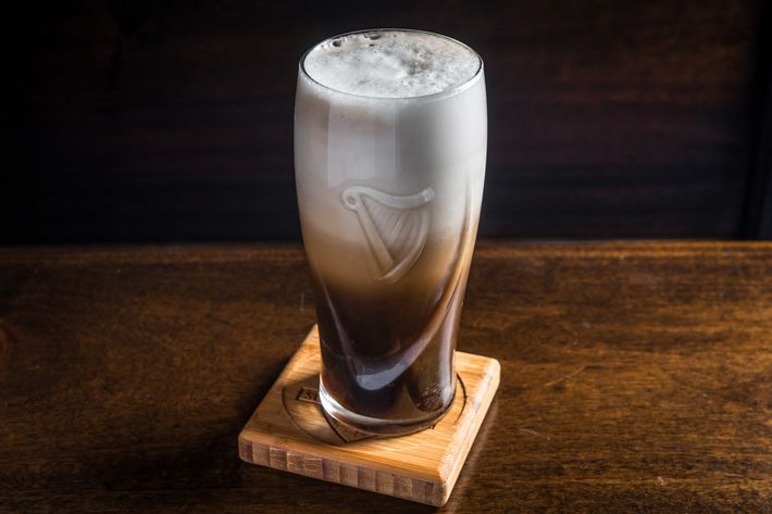 The Tough Room is a Guinness-and-whiskey sour.