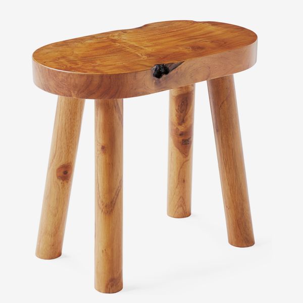 Teak Oval Stool