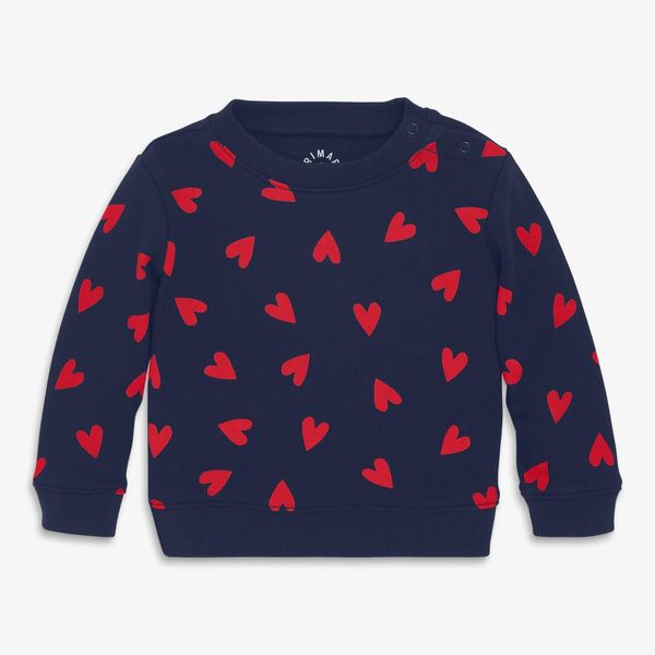 Primary Baby Sweatshirt in Confetti Hearts