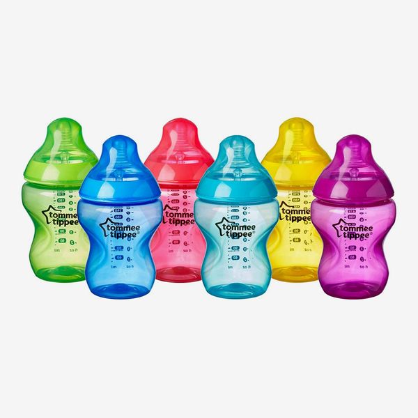 Tommee Tippee Baby Feeding Bottles, 6-Pack