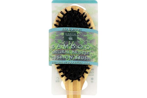 Earth Therapeutics Regular Bamboo Natural-Bristle Cushion Brush