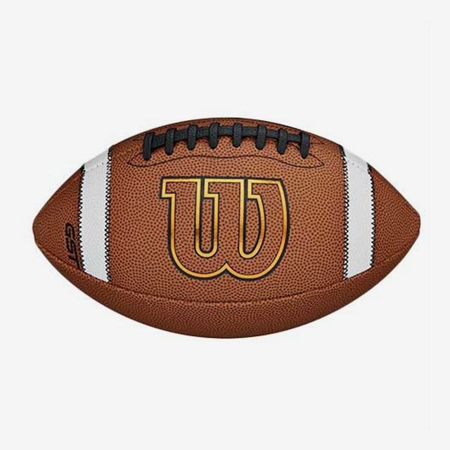 Wilson GST Game Football - Tan, Youth