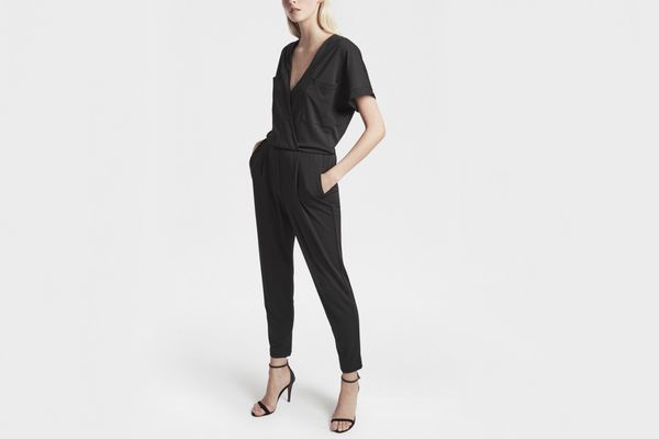 French Connection Elsa Draped Jersey Jumpsuit