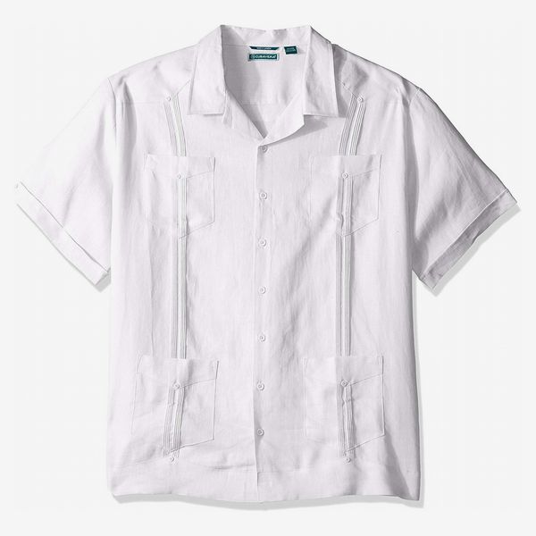 Cubavera Short-Sleeved 100% Linen Guayabera Shirt