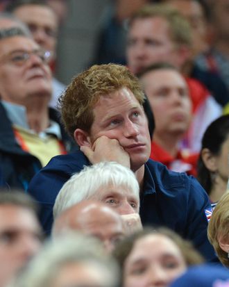 Prince Harry upon hearing the news he'd <em>only</em> scored a B+