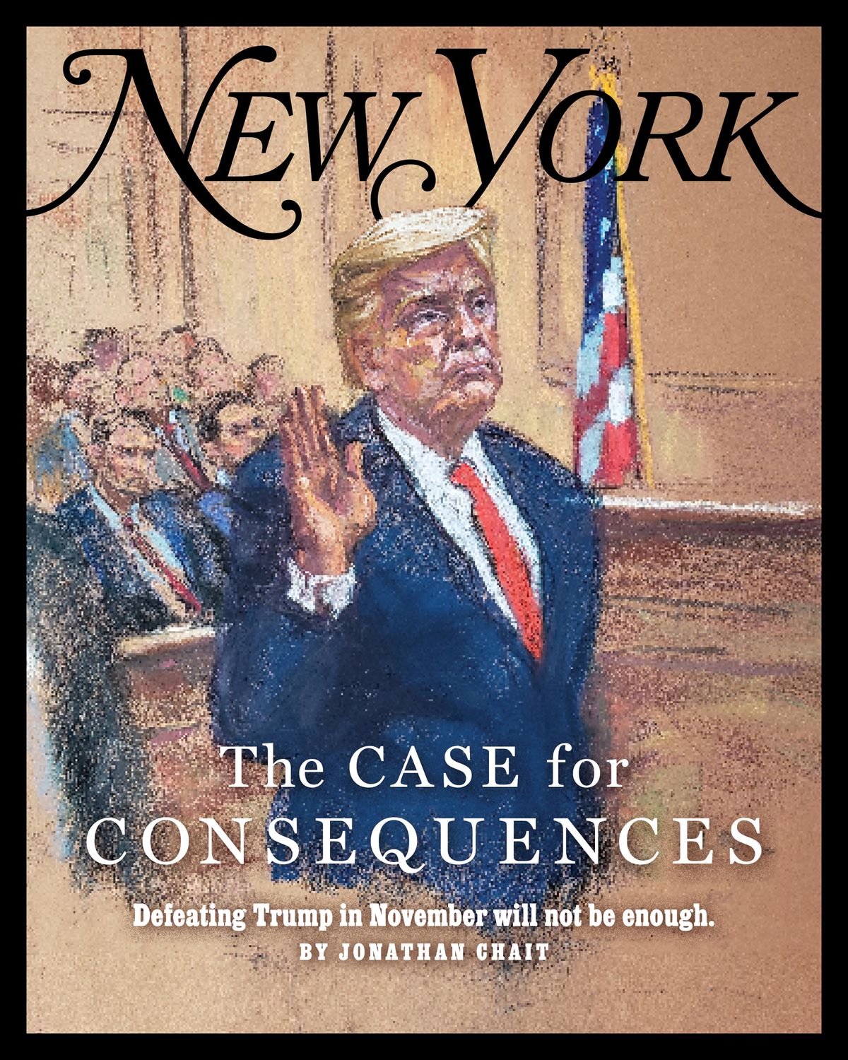 On the cover of New York: 