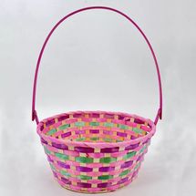 Spritz Round Bamboo Decorative Easter Basket