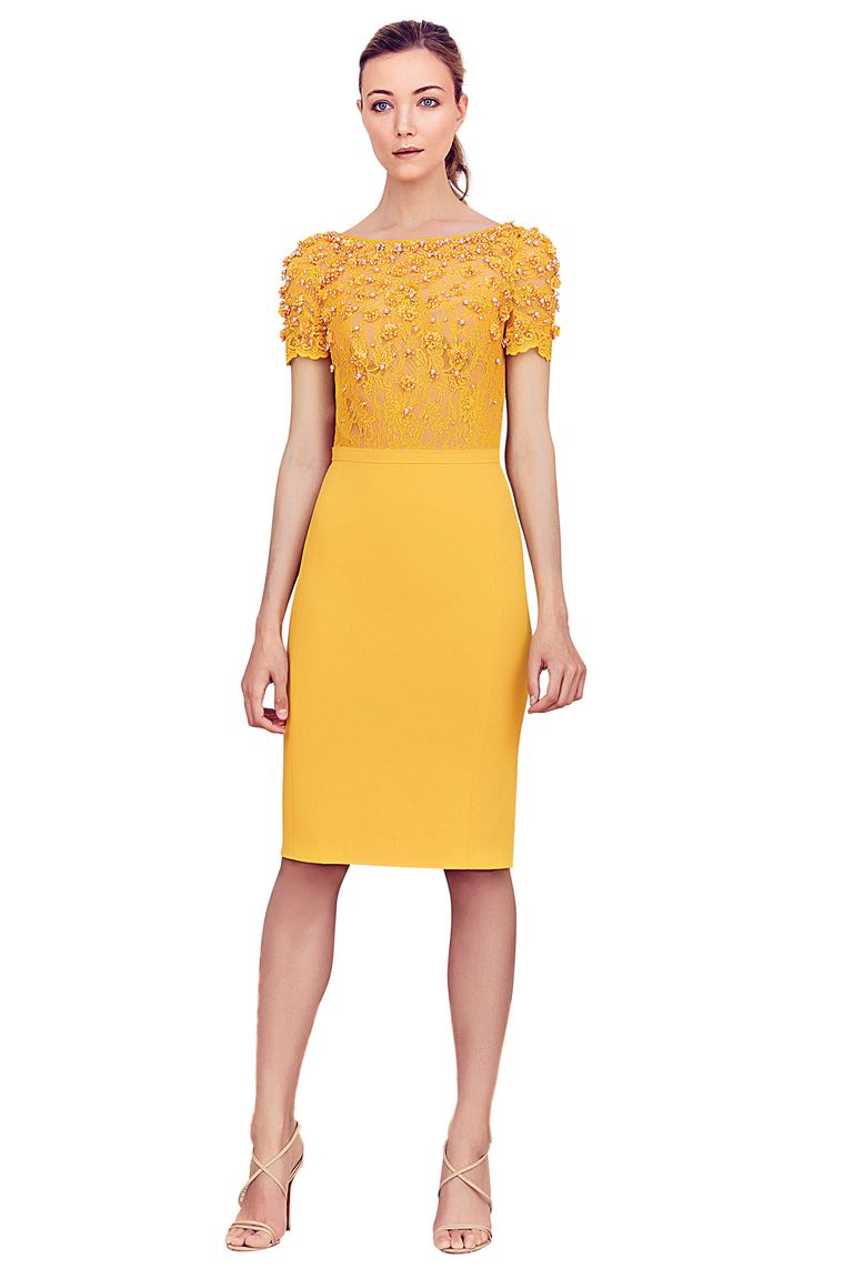 Peplum Rehearsal Dinner Dress / 